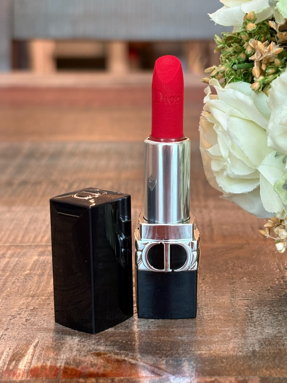 NEW Dior ROUGE DOIR Couture Colour LIPSTICK 💄 Mini in 999 VELVET!
